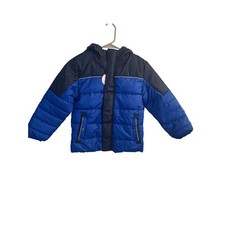Swiss Tech Jacket Kids 6 Blue Puffer Jacket Hooded Winter Warm Coat NWT