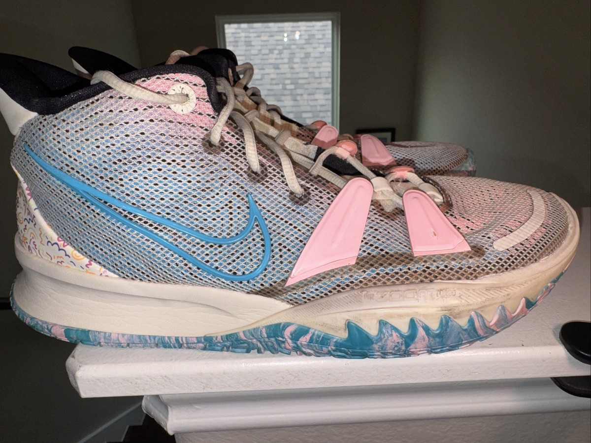 Nike Kyrie 7 Pale Ivory Chlorine Blue Mens Basketball Shoes CZ0141