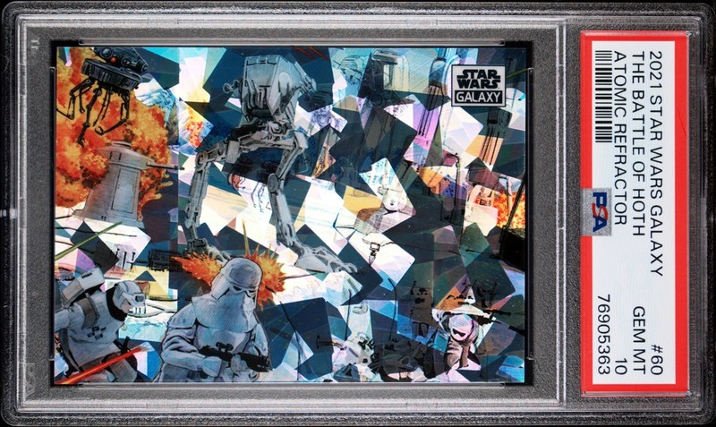 2021 Topps Chrome Star Wars Galaxy Battle of Hoth Atomic Refractor #60 - PSA 10