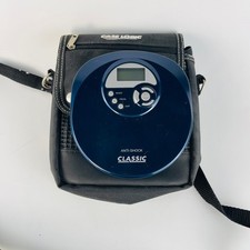 Anti-Shock Classic Model CL111 Blue CD player with CaseLogic Case Bag