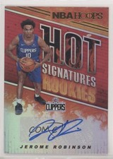 2018-19 Panini NBA Hoops Hot Signatures Rookies Jerome Robinson #HSR-JR Auto 0o1
