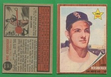 1962 Topps Baseball ~~~ MIKE HERSHBERGER ~~~ No. 341 ~~~ FREE S/H ~~
