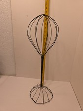 20  Vintage Wire Hat and Wig Stand, Millinery Store Tabletop, Rustic Display