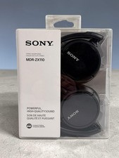 Sony MDR-ZX110, Wired Stereo Headphones, Folding Portable Design, Black.