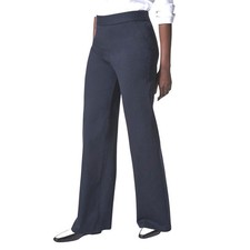 SPANX The Perfect Pant Wide Leg Navy Pinstripe Ponte Trousers 20385R