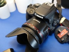 Canon EOS 100D 18.0 MP DSLR Camera + 50mm Yongnuo lens, hood,  2530 SC!