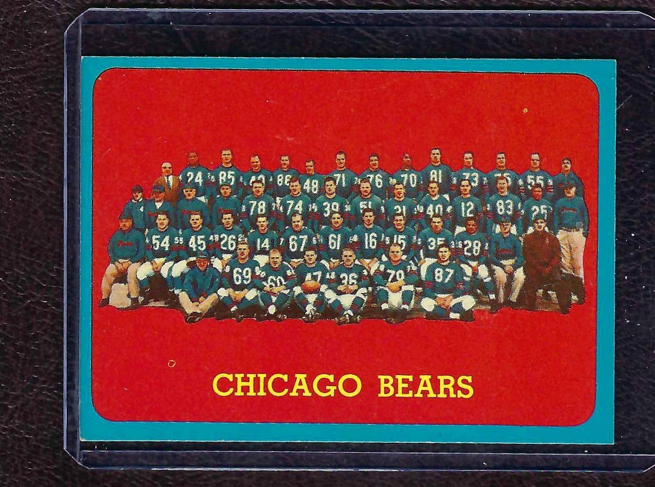Chicago Bears Team #72 (Football Cards 1963 Topps) — is it worth grading?