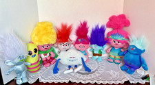 Trolls World Tour Plush Bundle Lot of 9 DreamWorks Characters Poppy Branch EUC