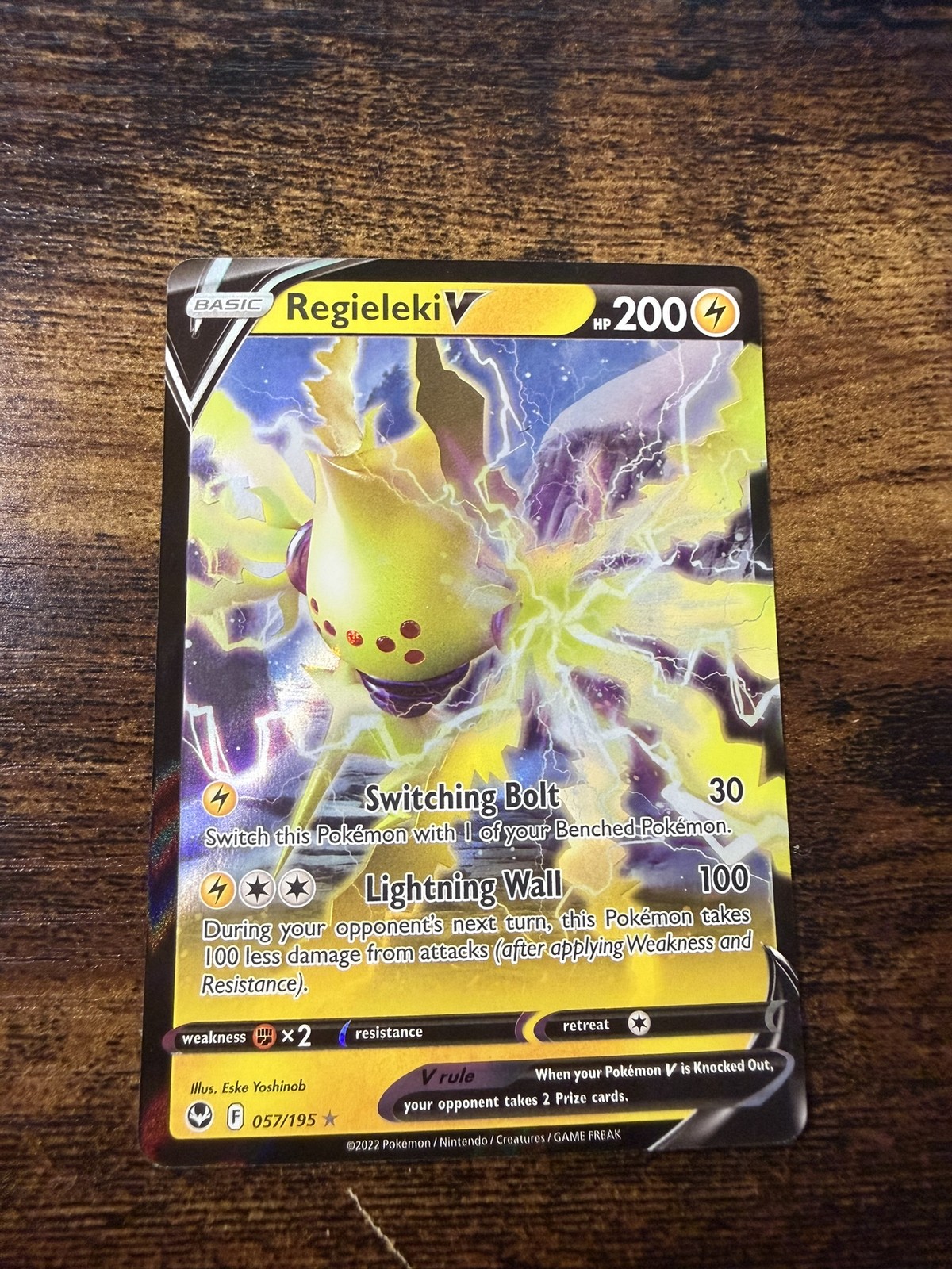 Pokemon Regieleki V Full Art Card  57/195 NM/M