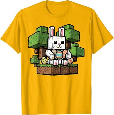 Easter Day Gamer Bunny Pixel Rabbit Gaming  Unisex T-Shirt