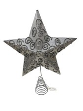 Puntale per Albero di Natale a Stella 20cm Oro, Topper per Albero di Natale Classico e Luccicante | Christmas Tree Topper Star Infrangibile, Elegante