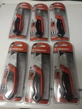 6 PACK Crescent Quick Change Folding Blade Utility Knives w/Blades CTKF2