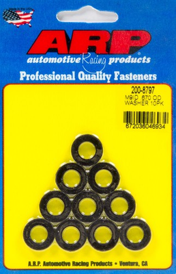 #ad ARP Black Washers 9mm ID x .670 OD 10pk 200 8797 $26.88