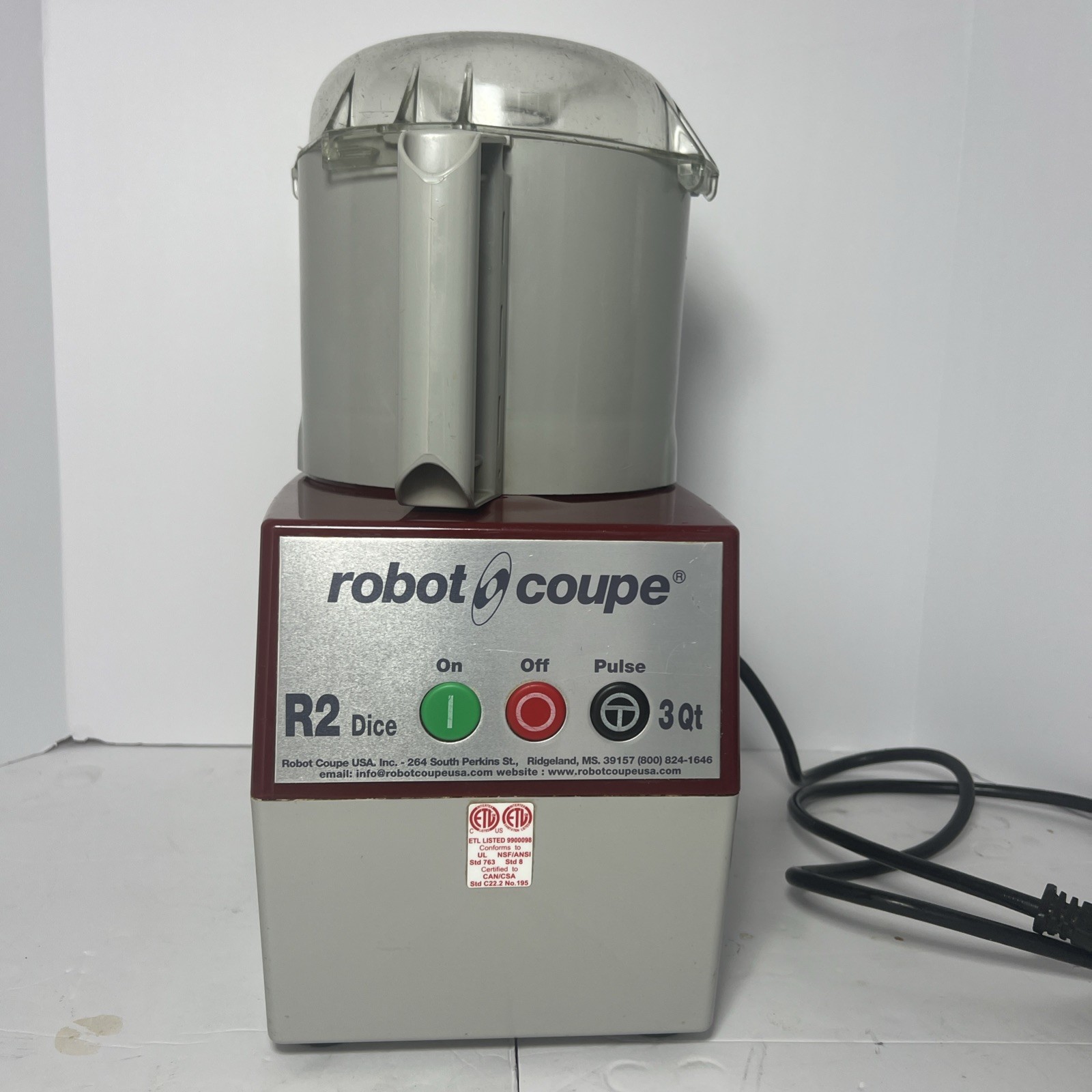 Robot Coupe R2 Dice Commercial Food Processor