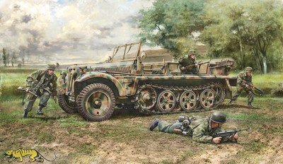 Italeri 6561 Demag D7 - Sd.Kfz. 10 - with German Paratroopers - 1:35