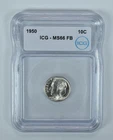 1950 Roosevelt Dime MS66 FB ICG *9263