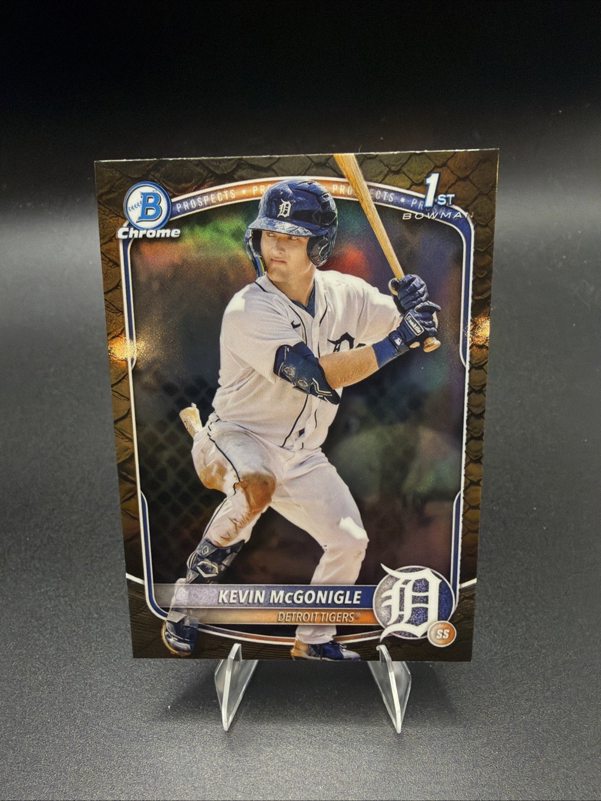 2025 Bowman Chrome KEVIN MCGONIGLE Reptilian Refractor #BCP-79 Detroit Tigers