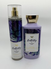 Bath  Body Works Butterfly 2 Pcs Body Care Set Body Wash, Fine Mist Fragrance