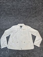 Lauren Ralph Lauren Womens Active Jacket Medium White Activewear