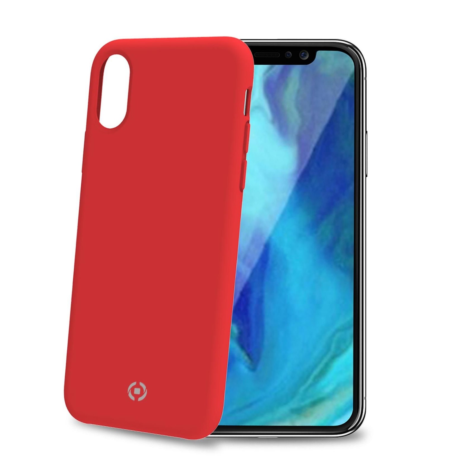 Celly Rosso Feeling999rd Custodia Per Cellulare 16,5 Cm (6.5') Cover (Apple Iphone Xs Max), Cover Smartphone, - Immagine 2