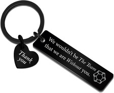 Cool Gifts for Coworkers Thank You Keychain for Leader Women Men Best Office Gif