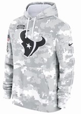 NWT Boys Youth Nike Houston Texans Salute To Service Hoodie XL 18/20 Grey Camo