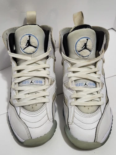 Nike Air Jordan Jumpman Two Trey GS bianco blu DQ8431 104 taglia giovane 5 anni