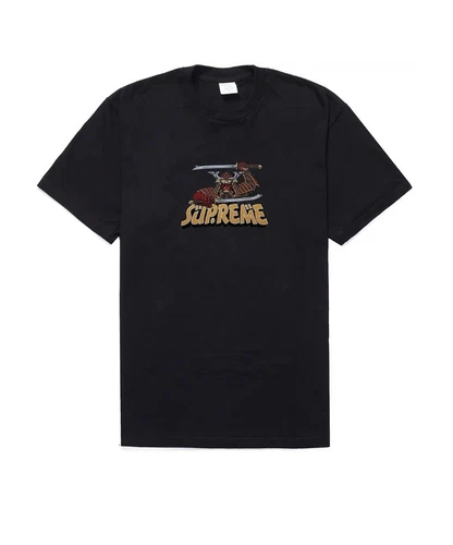 Taille Large Tee shirt Supreme Samurai FW21 Noir Neuf