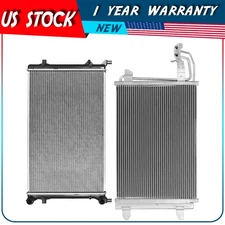 Radiator and AC Condenser Kit For 2010 2011 2012 2013 2014 Volkswagen Golf