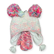 The Children's Place Toddler 2T Pink Hat  Mitten Set Knit Winter New