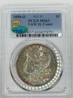1890-O Comet Morgan PCGS CAC MS63 Vam 10 Toned Toner