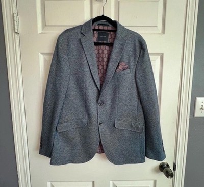 Pierre Cardin Men's Lightweight Semi FittedSport Coat Blazer Jacket Blue Sz 50