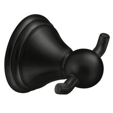 Moen DN8403BLPreston Double Robe Hook Matte Black