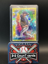 2023 Leaf Vivid #76 Josh Knoth Crystal Yellow #/10