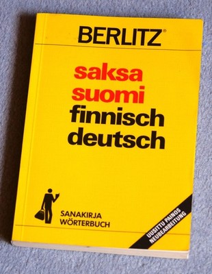 Wörterbuch - Finnisch Deutsch, Taschenbuch, Berlitz 1981