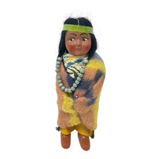 Signed Vintage 1940's Skookum Native American Indian BULLY GOOD Child Doll 6.5"