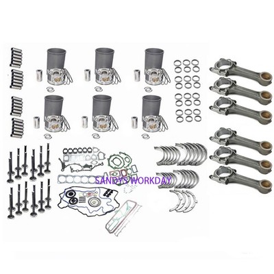 J08E J08ET Overhaul Rebuild Kit+Connecting Rod for Hino Engine 238 268 338 Truck