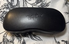 Ray Ban Universal Black Medium Hard Case for Sunglasses with Cleaning Cloth