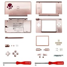 Replacement Housing for Nintendo DS Lite Glass Lens Shell Ninten-Dog Pink