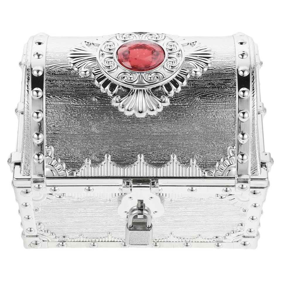  Caixa de armazenamento tema pirata caixas de doces grande baú de tesouro para crianças - Imagem 4 de 4