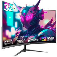 32 inch Gaming Monitor 1800R Curved Computer Monitors 165HZ / 180HZ PC Monitors