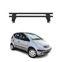 Menabo DachträGer FüR Mercedes A Klasse W168 1997-2004 50Kg Alu Schwarz 2X