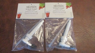 New Monin 1L Syrup Pump white Pumps pump lot of 2 Factory Sealed