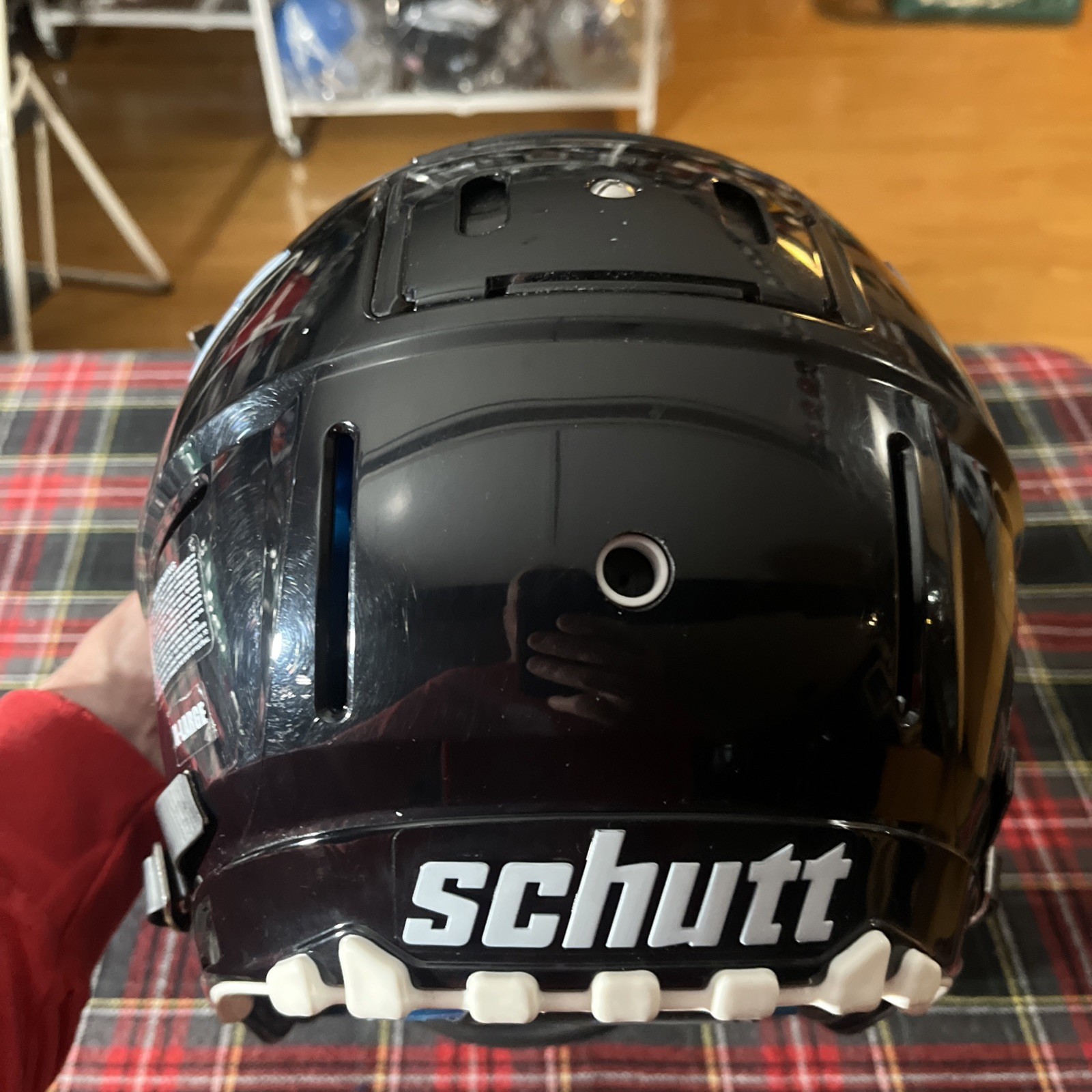 Philadelphia Eagles Alternate Black schutt f7 vtd adult football Helmet Xl