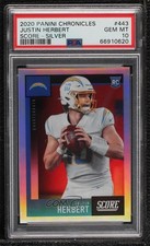 2020 Chronicles Score Update Rookies Silver Justin Herbert PSA 10 GEM MT 0hk3