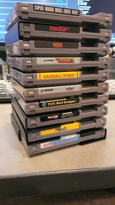 Lot of 10 NES Nintendo Games Mario 2 Mario 3 TMNT Goonies II Tested Working