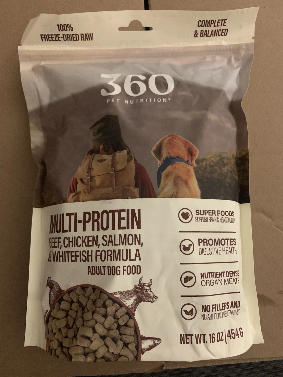 360 Pet Nutrition Multi Protein 16 oz Bag