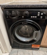 Can Deliver Black Hotpoint 8kg Large Washing Machine A+++ Good Working Order