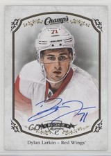 2015-16 Upper Deck Champ's High Series Short Prints Dylan Larkin #313 Auto 7ci