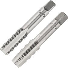 M8 X 1.0 Metric Hand Tap, Right Hand M8 X 1.0mm Threading Hand Tap 1Pair
